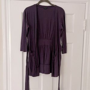 Theory Belted Jersey Top - M